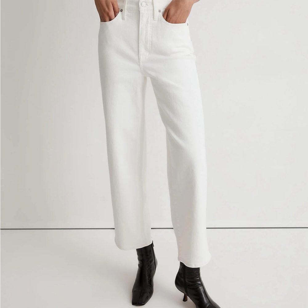 NWT Madewell The Tall Perfect Vintage Wide-Leg Crop Jean